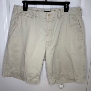 Polo Ralph Lauren Size 35 Classic Fit Chino Shorts Beige Stone Mens EUC Cotton